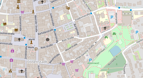 Friseur auf Satellitenbild