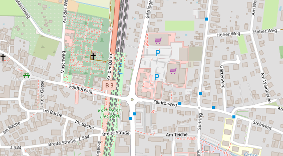 Friseur auf Satellitenbild