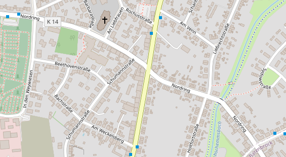 Friseur auf Satellitenbild