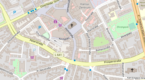 Friseur auf Satellitenbild