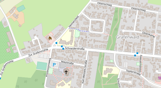 Friseur auf Satellitenbild