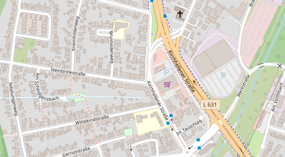 Friseur auf Satellitenbild