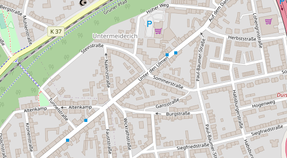 Friseur auf Satellitenbild