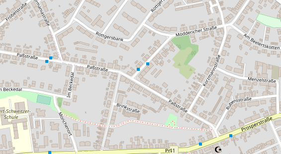 Friseur auf Satellitenbild