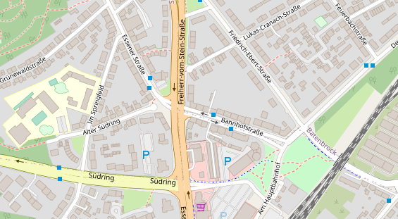 Friseur auf Satellitenbild