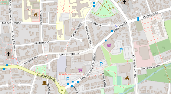 Friseur auf Satellitenbild