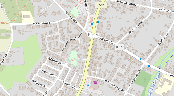 Friseur auf Satellitenbild