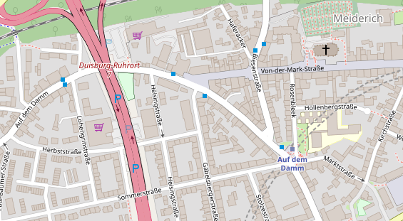 Friseur auf Satellitenbild