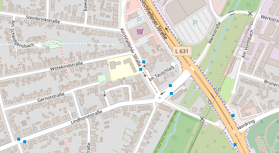 Friseur auf Satellitenbild