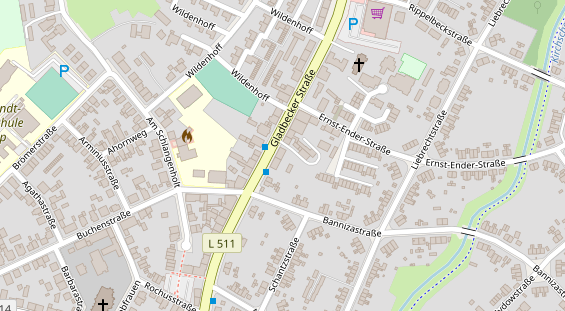 Friseur auf Satellitenbild