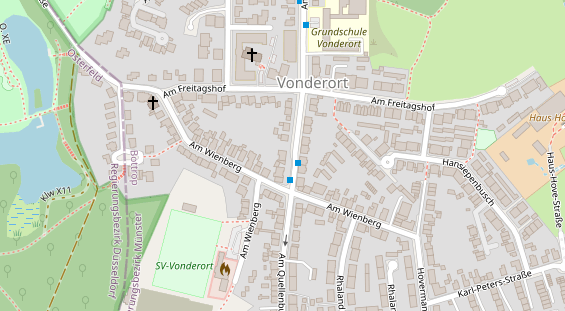 Friseur auf Satellitenbild