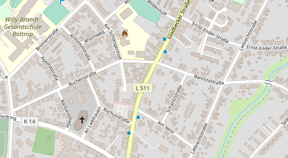 Friseur auf Satellitenbild