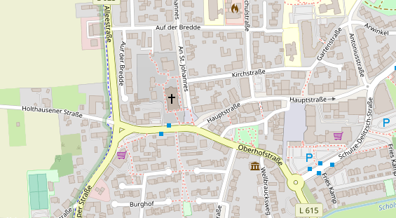 Friseur auf Satellitenbild