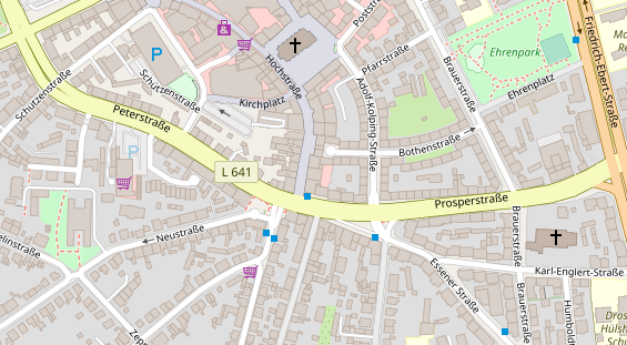 Friseur auf Satellitenbild