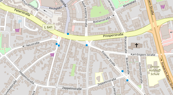 Friseur auf Satellitenbild