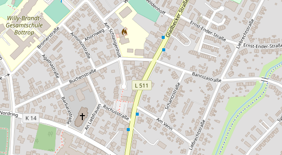 Friseur auf Satellitenbild