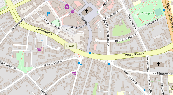 Friseur auf Satellitenbild