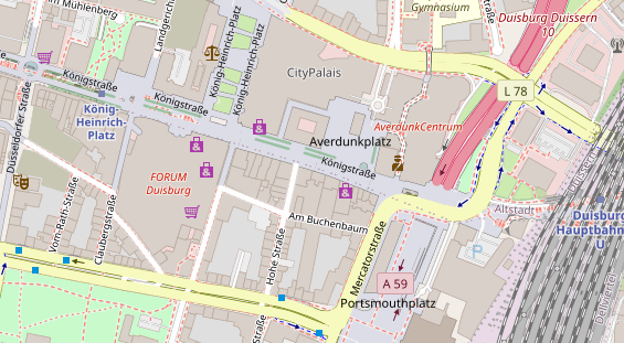 Friseur auf Satellitenbild