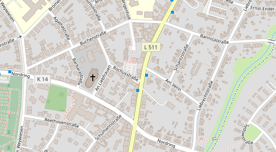 Friseur auf Satellitenbild