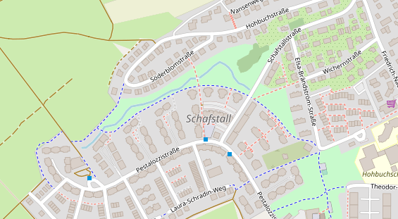 Friseur auf Satellitenbild