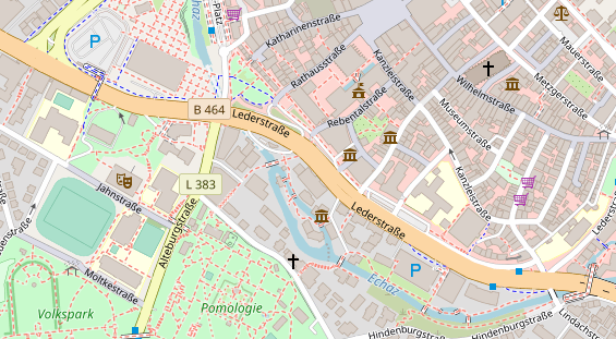 Friseur auf Satellitenbild