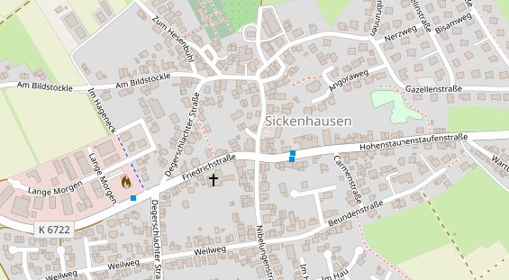 Friseur auf Satellitenbild