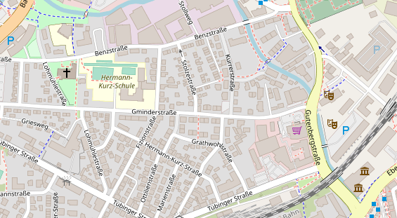 Friseur auf Satellitenbild