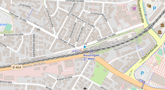 Friseur auf Satellitenbild