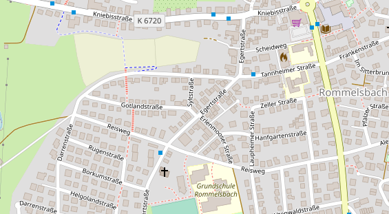 Friseur auf Satellitenbild