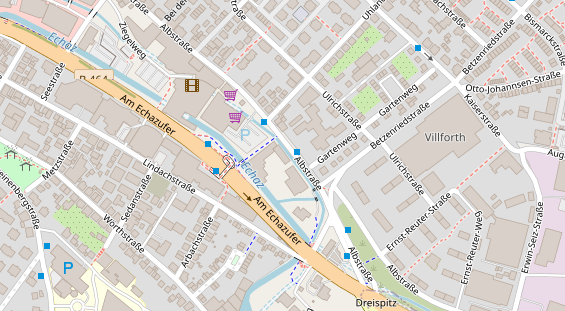 Friseur auf Satellitenbild