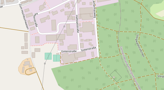 Friseur auf Satellitenbild