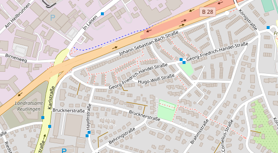 Friseur auf Satellitenbild