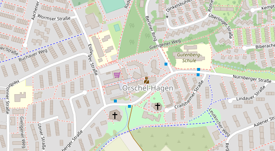 Friseur auf Satellitenbild