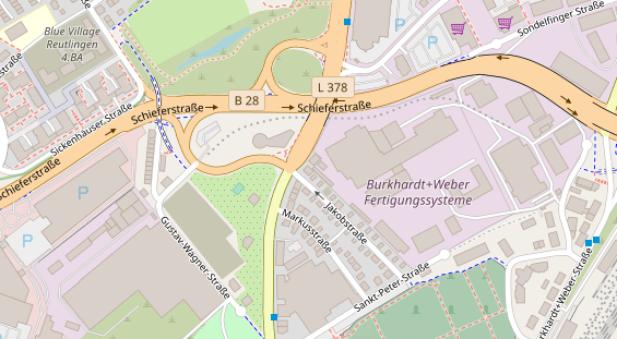 Friseur auf Satellitenbild