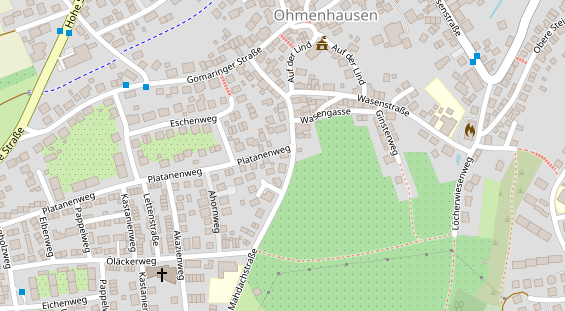 Friseur auf Satellitenbild