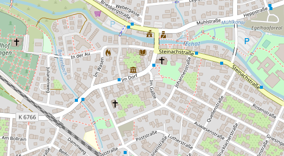 Friseur auf Satellitenbild