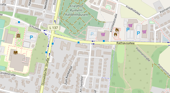 Friseur auf Satellitenbild