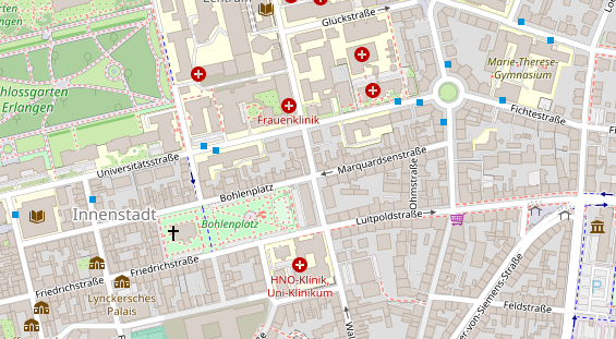 Friseur auf Satellitenbild