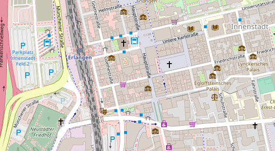 Friseur auf Satellitenbild