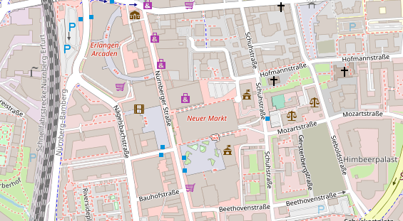 Friseur auf Satellitenbild