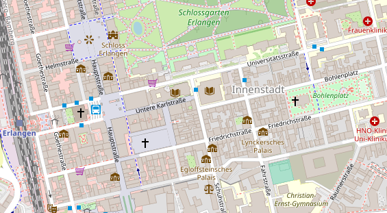 Friseur auf Satellitenbild