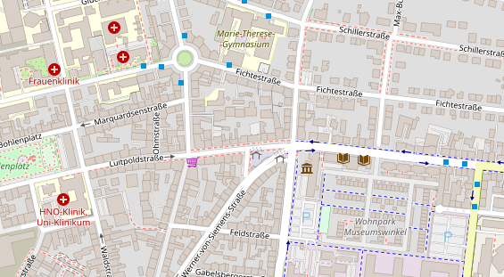 Friseur auf Satellitenbild