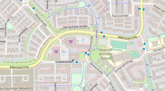 Friseur auf Satellitenbild