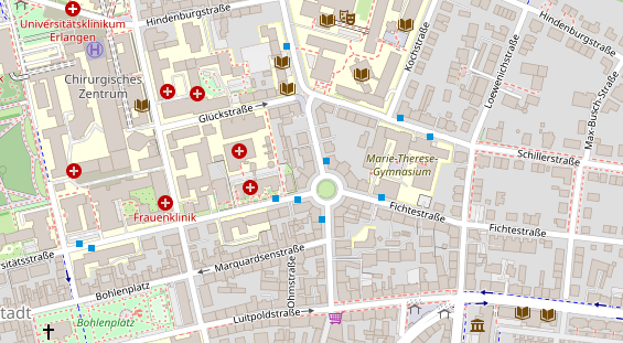 Friseur auf Satellitenbild