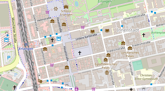 Friseur auf Satellitenbild