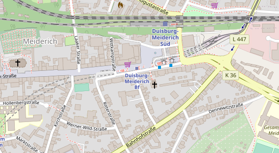 Friseur auf Satellitenbild