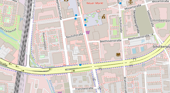 Friseur auf Satellitenbild