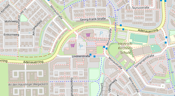 Friseur auf Satellitenbild