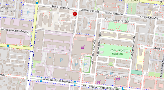 Friseur auf Satellitenbild