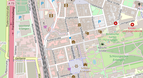 Friseur auf Satellitenbild